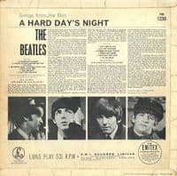 THE BEATLES A Hard Day's Night Vinyl Record LP Parlophone 1964 UK Mono 1st Press PMC 1230 KT 3N 2GRR