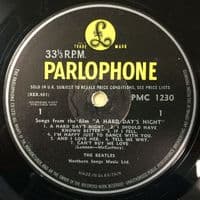 THE BEATLES A Hard Day's Night Vinyl Record LP Parlophone 1964...........