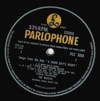THE BEATLES A Hard Day's Night Vinyl Record LP Parlophone 1968 UK Stereo Garrod KT PCS 3058 -1/-1