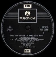 THE BEATLES A Hard Day's Night Vinyl Record LP Parlophone 1971 UK Stereo Two Box Garrod PCS 3058 Pop