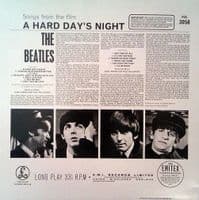THE BEATLES A Hard Day's Night Vinyl Record LP Parlophone 1980 UK Stereo Two EMI Box Garrod -2/-4