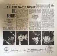 THE BEATLES A Hard Day's Night Vinyl Record LP Parlophone 1980 UK Stereo Two EMI Box PCS 3058 -2/-4