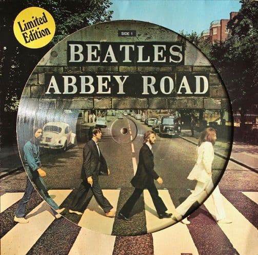 THE BEATLES Abbey Road Vinyl Record LP Dutch Apple 1979 Picture Disc
