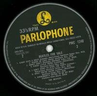 THE BEATLES Beatles For Sale Vinyl Record LP Parlophone 1964 UK Mono 1st Press PMC 1240 3N/4N KT Tax