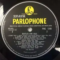 THE BEATLES Beatles For Sale Vinyl Record LP Parlophone 1964 UK Mono 1st Pressing 3N/4N RLL/1 RLH