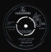 THE BEATLES Can't Buy Me Love Vinyl Record 7 Inch Parlophone 1964 1st Pressing UK Mono Single 45rpm
