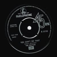 THE BEATLES Can't Buy Me Love Vinyl Record 7 Inch Parlophone 1976 UK Reissue Green Sleeve R 5114 Pop