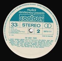 THE BEATLES FEATURING TONY SHERIDAN The Early Years Vinyl Record LP Contour 1971 UK Stereo 2870-111