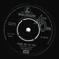 THE BEATLES From Me To You Vinyl Record 7 Inch Parlophone 1982 Picture Sleeve 45rpm EMI Reissue Rock