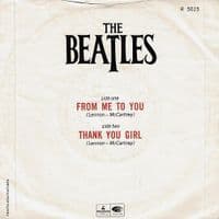 THE BEATLES From Me To You Vinyl Record 7 Inch Parlophone 1982 Picture Sleeve 45rpm EMI Reissue Rock