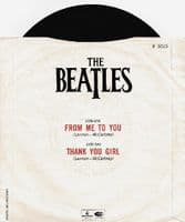 THE BEATLES From Me To You Vinyl Record 7 Inch Parlophone 1982 Picture Sleeve 45rpm EMI Reissue Rock