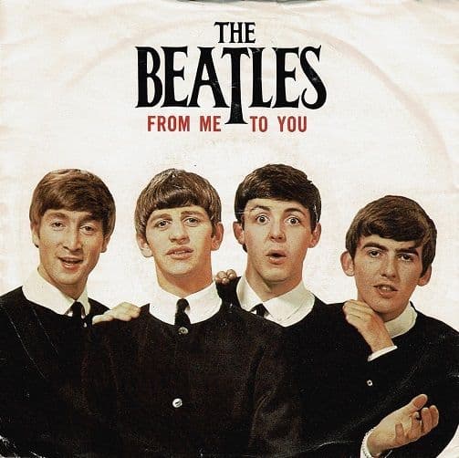 THE BEATLES From Me To You Vinyl Record 7 Inch Parlophone 1982 Picture Sleeve 45rpm EMI Reissue Rock