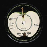THE BEATLES Get Back Vinyl Record 7 Inch Apple 1976 R 5777 45rpm Single -1U/-1U Matrix 4-Prong Label