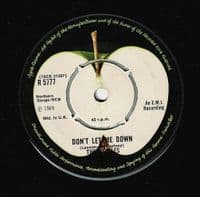 THE BEATLES Get Back Vinyl Record 7 Inch Apple 1976 R 5777 Green Picture Sleeve Reissue Single 45rpm