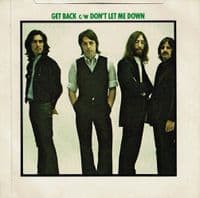 THE BEATLES Get Back Vinyl Record 7 Inch Apple 1976 R 5777 Green Picture Sleeve Reissue Single 45rpm