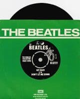 THE BEATLES Get Back Vinyl Record 7 Inch Apple 1976 R 5777 Green Picture Sleeve Reissue Single 45rpm