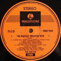 THE BEATLES Greatest Hits Volume 2 Vinyl Record LP Australian Parlophone
