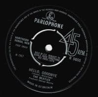THE BEATLES Hello, Goodbye Vinyl Record 7 Inch Parlophone 1967 Original 45rpm Single R 5655 KT -1