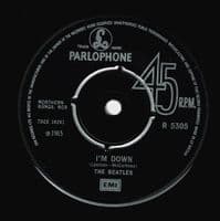 THE BEATLES Help! Vinyl Record 7 Inch Parlophone 1976 UK Reissue Single R 5305 Green Picture Sleeve
