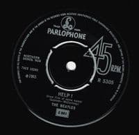 THE BEATLES Help! Vinyl Record 7 Inch Parlophone 1976 UK Single 45rpm R 5305 Green Picture Sleeve