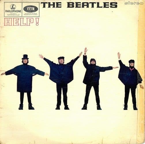 THE BEATLES Help! Vinyl Record LP Parlophone 1965 Stereo 1st Pressing UK PCS 3071 Album Emitex Inner