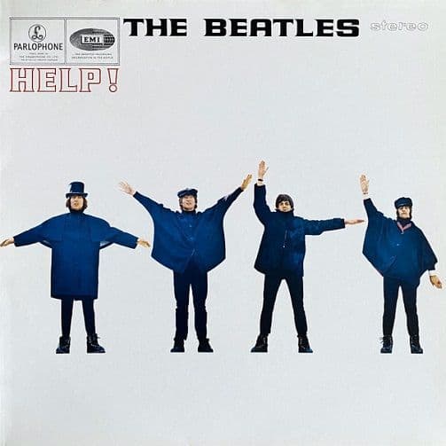 THE BEATLES Help! Vinyl Record LP Parlophone 1984 UK Stereo Album All Rights Rim Text -4/-4 HTM Rock