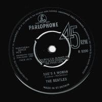 THE BEATLES I Feel Fine Vinyl Record 7 Inch Parlophone 1964 UK Single 1st Pressing R 5200 1N KT Tax