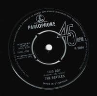 THE BEATLES I Want To Hold Your Hand Vinyl Record 7 Inch Parlophone 1963 1st Press 1N Matrix KT Tax