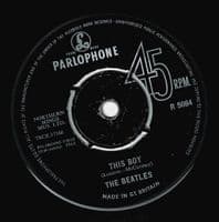 THE BEATLES I Want To Hold Your Hand Vinyl Record 7 Inch Parlophone 1963....