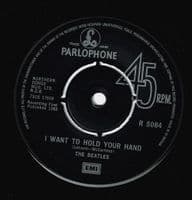 THE BEATLES I Want To Hold Your Hand Vinyl Record 7 Inch Parlophone 1976 45rpm Single Picture Sleeve