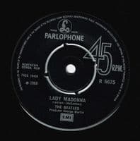 THE BEATLES Lady Madonna Vinyl Record 7 Inch Parlophone 1976 Green Sleeve EMI Reissue 45rpm R 5675