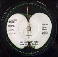 THE BEATLES Let It Be Vinyl Record 7 Inch Apple 1970 Original UK 1st Pressing Solid Centre R 5833