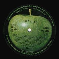 THE BEATLES Let It Be Vinyl Record LP French Apple 1974 Export Pressing Pathé Marconi EMI France