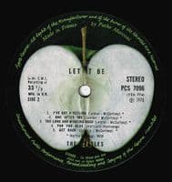 THE BEATLES Let It Be Vinyl Record LP French Apple 1974 Export Pressing Pathé Marconi EMI France