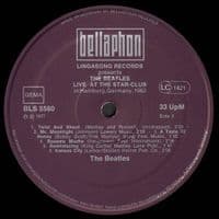 THE BEATLES Live! At The Star-Club In Hamburg, Germany; 1962 Vinyl Record LP German Bellaphon 1977
