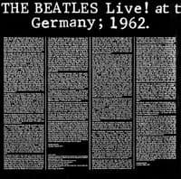 THE BEATLES Live! At The Star-Club In Hamburg, Germany; 1962 Vinyl Record LP German Bellaphon 1977.