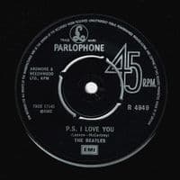 THE BEATLES Love Me Do Vinyl Record 7 Inch Parlophone 1976 Green Sleeve 45rpm Single Reissue Series