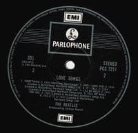 THE BEATLES Love Songs Vinyl Record LP Parlophone 1984 Reissue PCSP 721 UK Stereo Press Double Album