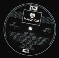 THE BEATLES Love Songs Vinyl Record LP Parlophone 1984 Reissue PCSP 721 UK Stereo Press Double Album