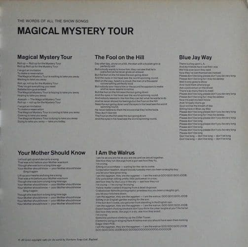 THE BEATLES Magical Mystery Tour Vinyl Record LP Canadian Capitol