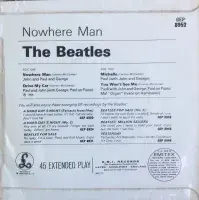 THE BEATLES Nowhere Man EP Vinyl Record 7 Inch Parlophone 1969 Scarce UK Pressing GEP 8952 KT Mono