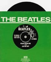 THE BEATLES Please Please Me Vinyl Record 7 Inch Parlophone 1976 Green Sleeve 45rpm Single Reissue