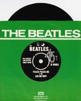 THE BEATLES Please Please Me Vinyl Record 7 Inch Parlophone 1976 Matt Green Sleeve 45rpm Single -2
