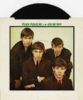 THE BEATLES Please Please Me Vinyl Record 7 Inch Parlophone 1976 Matt Green Sleeve 45rpm Single -2