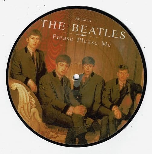 THE BEATLES Please Please Me Vinyl Record 7 Inch Parlophone 1983 Picture Disc 45rpm 20th Anniversary