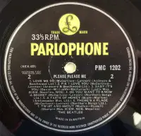 THE BEATLES Please Please Me Vinyl Record LP Parlophone 1963 1N/1N Original UK Press E.J. Day Sleeve