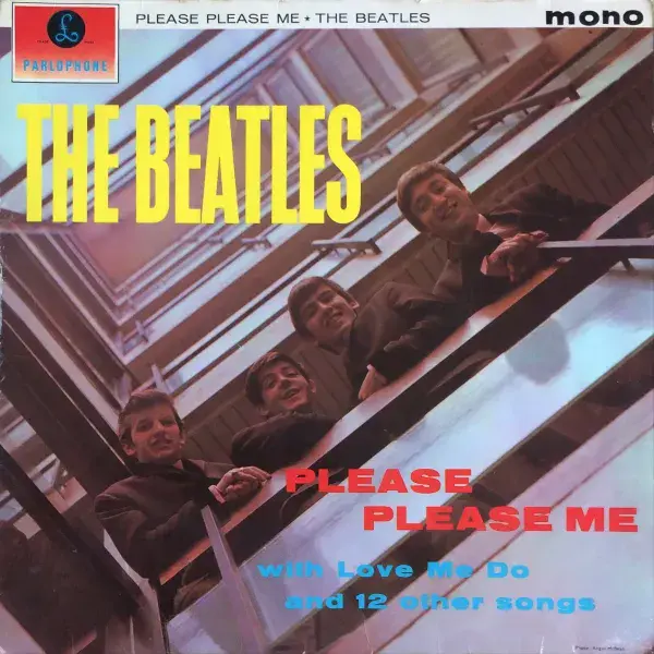 THE BEATLES Please Please Me Vinyl Record LP Parlophone 1963 1N/1N Original UK Press E.J. Day Sleeve