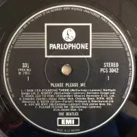 THE BEATLES Please Please Me Vinyl Record LP Parlophone 1969 UK Stereo 1 EMI Box Rare PCS3042 Album