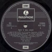 THE BEATLES Rock 'N' Roll Music Vinyl Record LP Parlophone 1976...