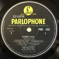 THE BEATLES Rubber Soul Vinyl Record LP Parlophone 1965 UK Mono Original -4/-4 ROG/RRP